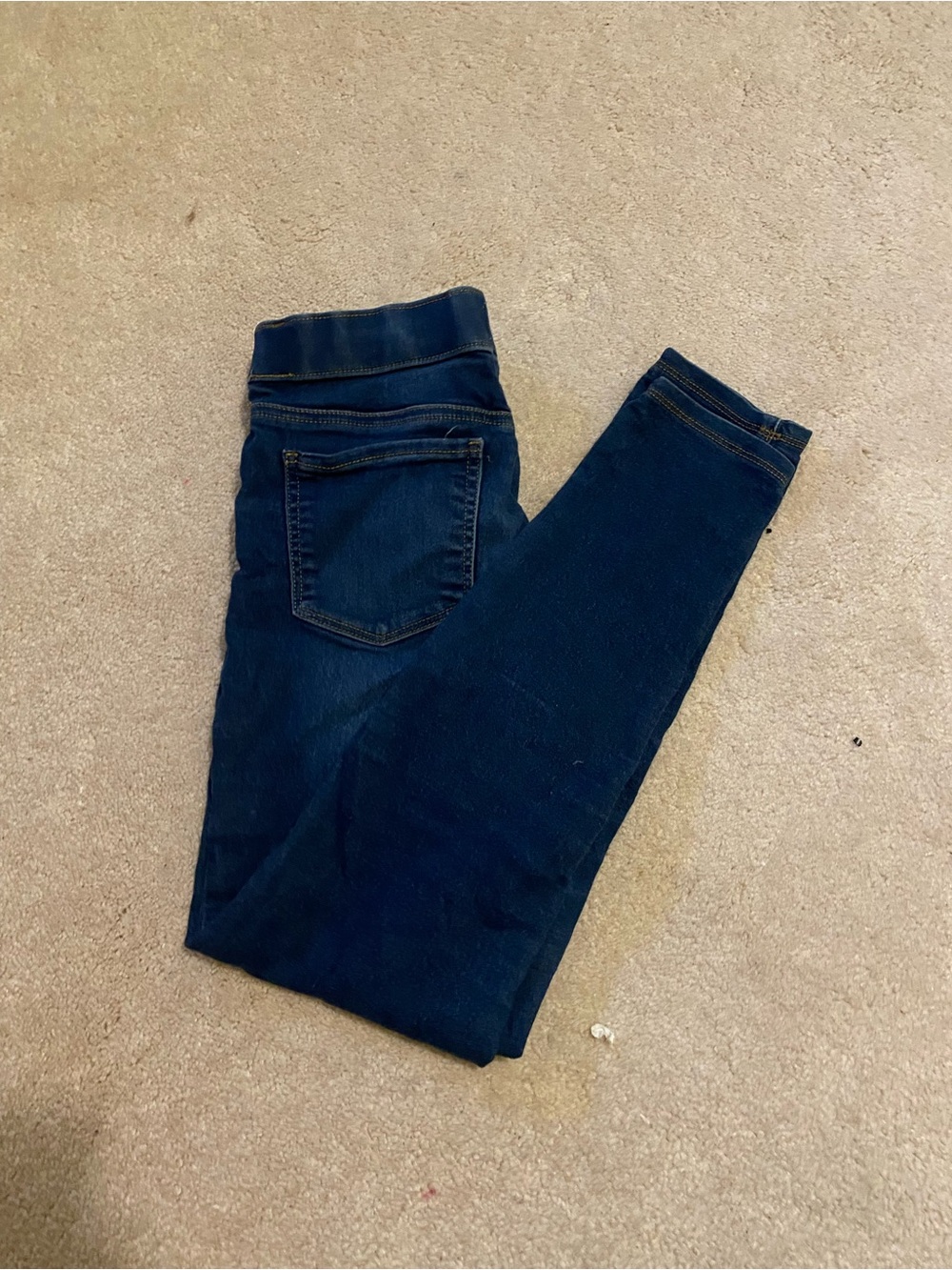 Dark Blue Girls Stretch Jeans